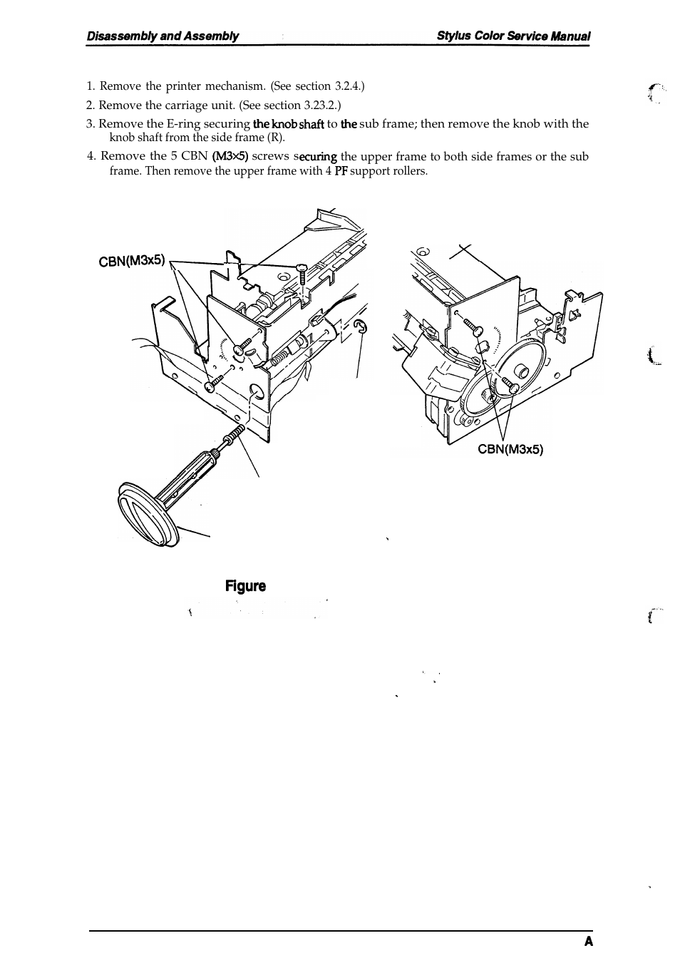 20. upper frame removal | Epson 4003353 User Manual | Page 79 / 133