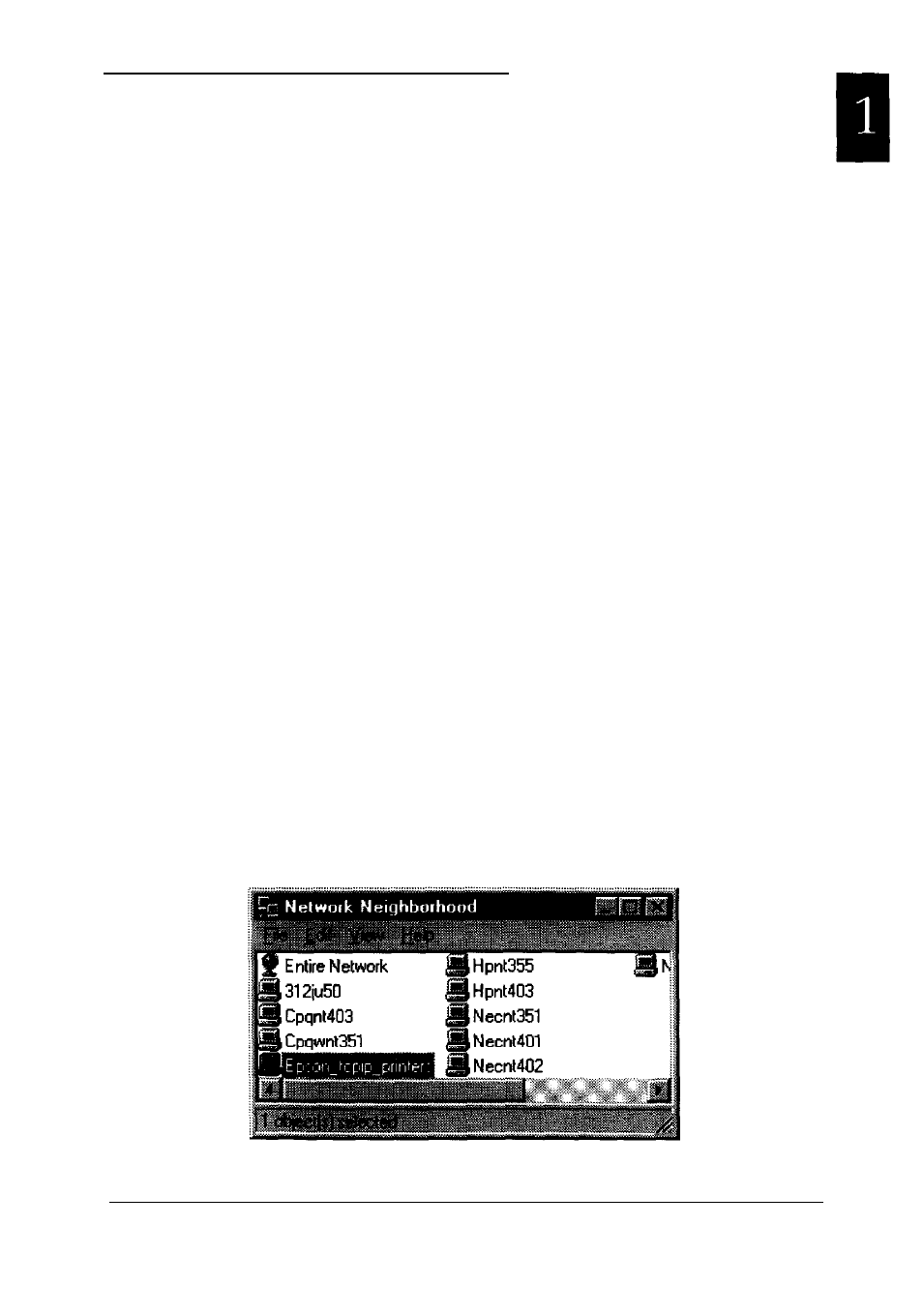 Selecting a printer to monitor, Windows 95 | Epson C82357 User Manual | Page 19 / 57