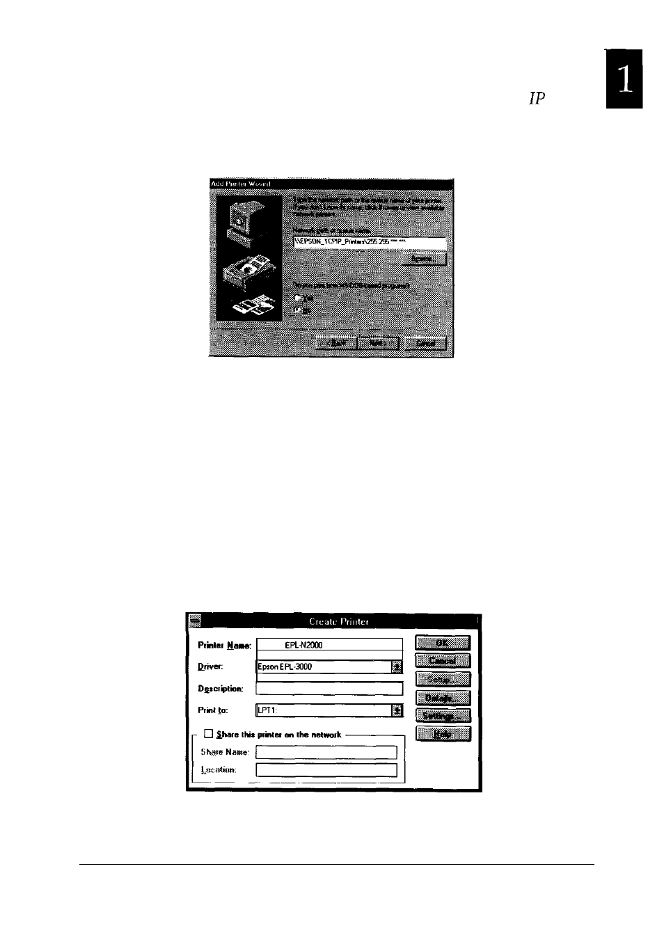 Windows nt 3.51 | Epson C82357 User Manual | Page 21 / 57