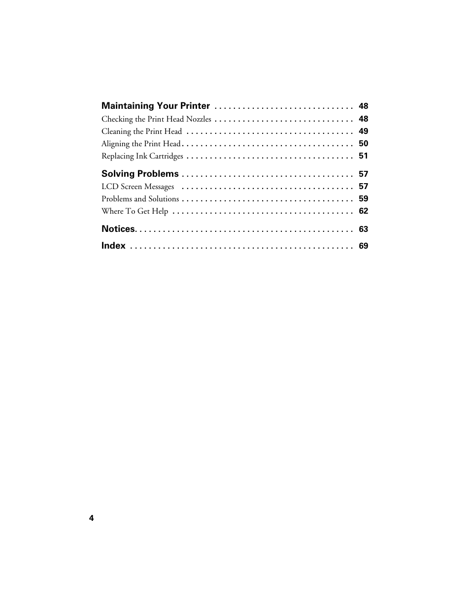 Epson R380 User Manual | Page 4 / 72