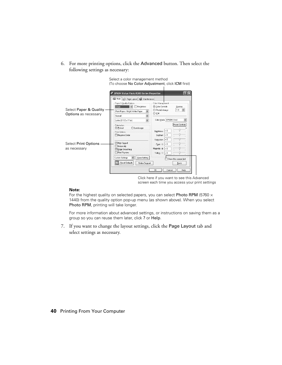 Epson R380 User Manual | Page 40 / 72