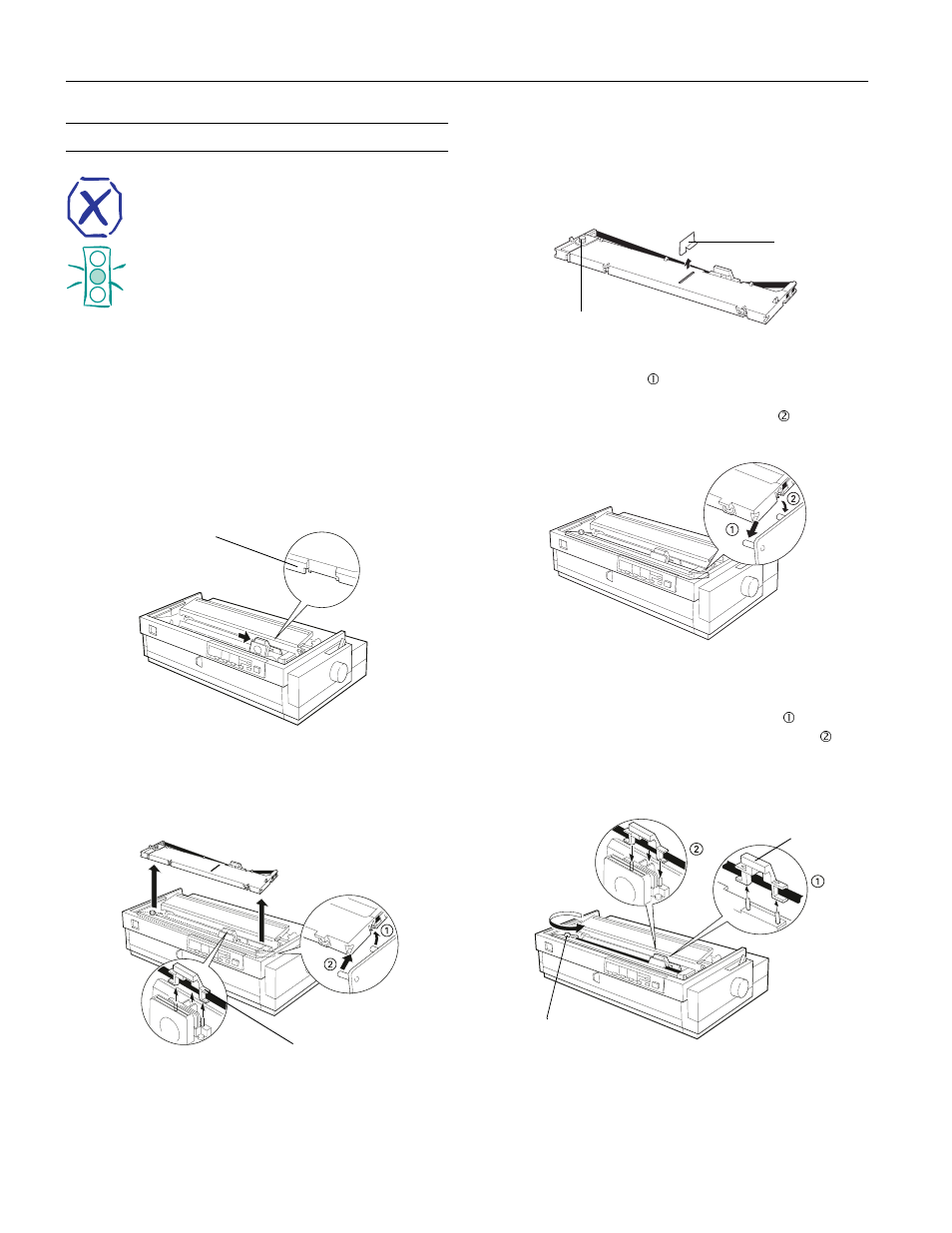 Installing the ribbon cartridge, Epson lq-2080 | Epson 220 User Manual | Page 24 / 28