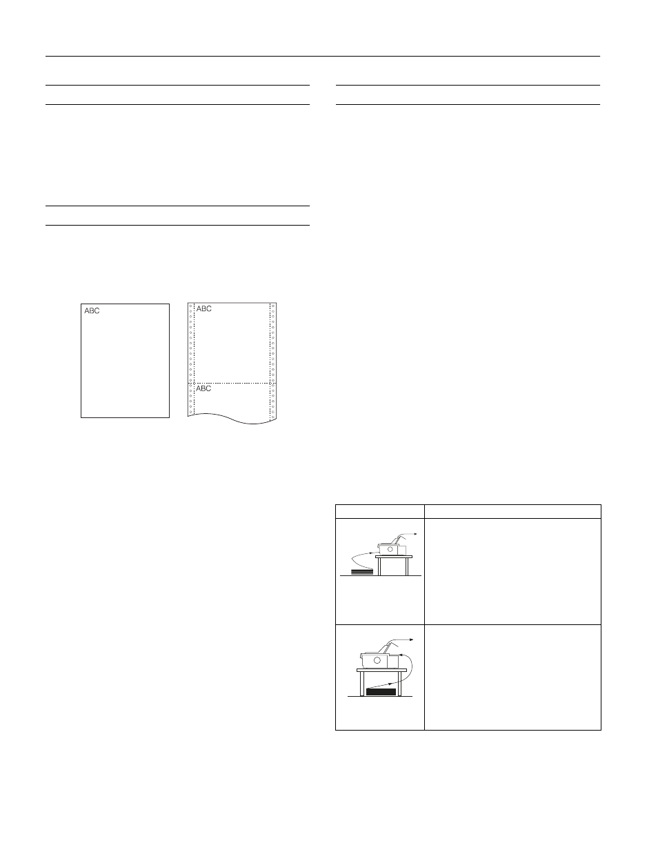 Status monitor, Paper positions, Top-of-form position | Tear-off position, Standby position, Available paper paths, Printing on continuous paper, Using a push tractor, Epson lq-2080 | Epson 220 User Manual | Page 8 / 28