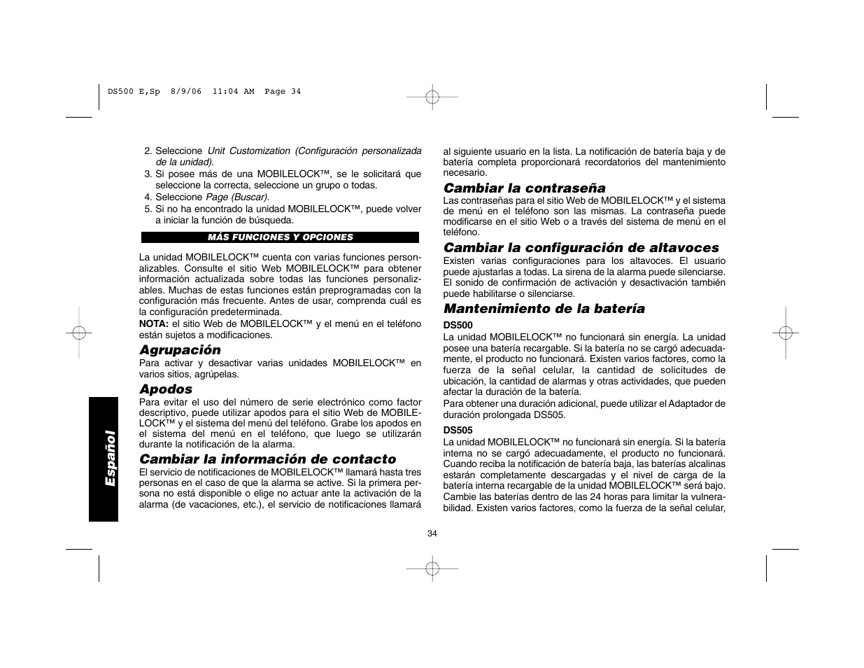 Epson DS500 User Manual | Page 36 / 40