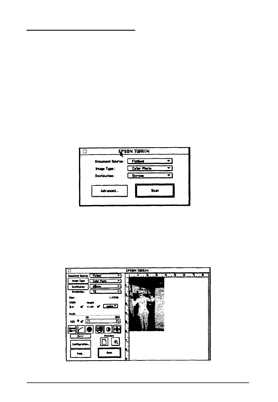 Accessing epson twain | Epson Macintosh User Manual | Page 23 / 80