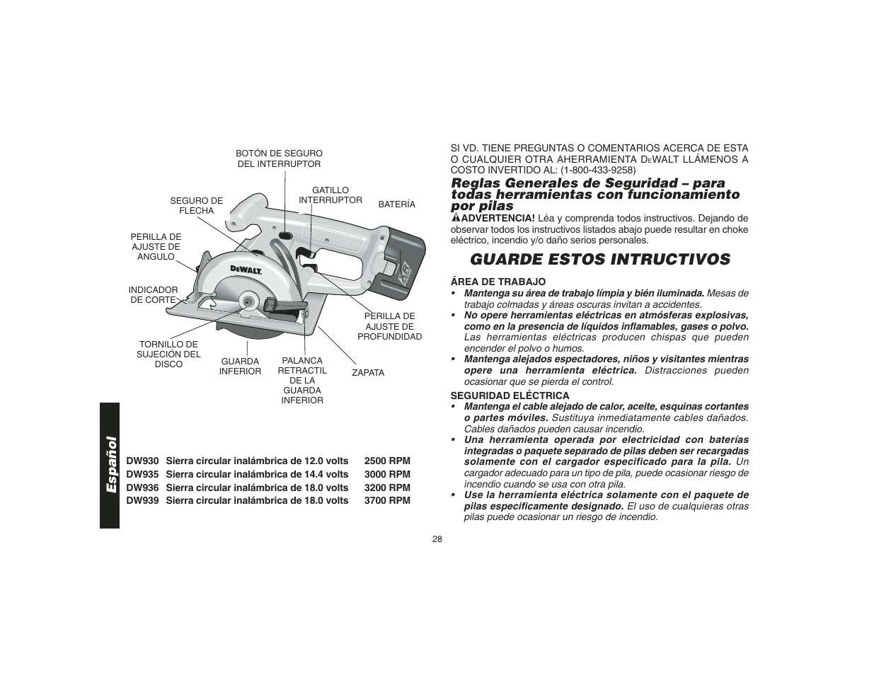 Guarde estos intructivos, Español r | Epson DW935 User Manual | Page 30 / 46