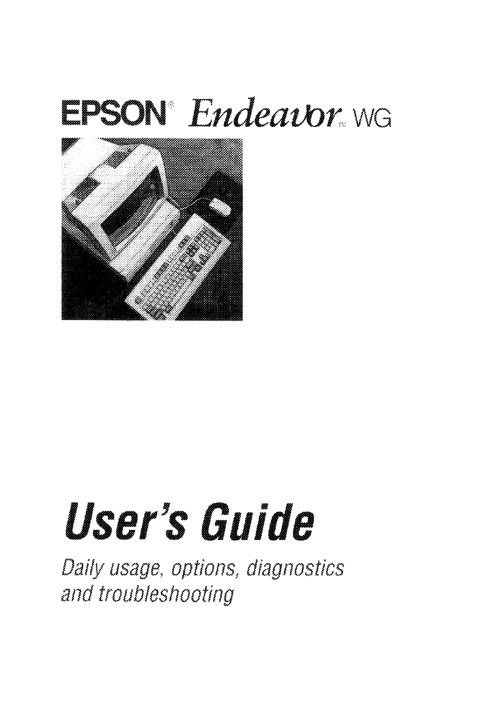 Epson Endeavor WG User Manual | 201 pages