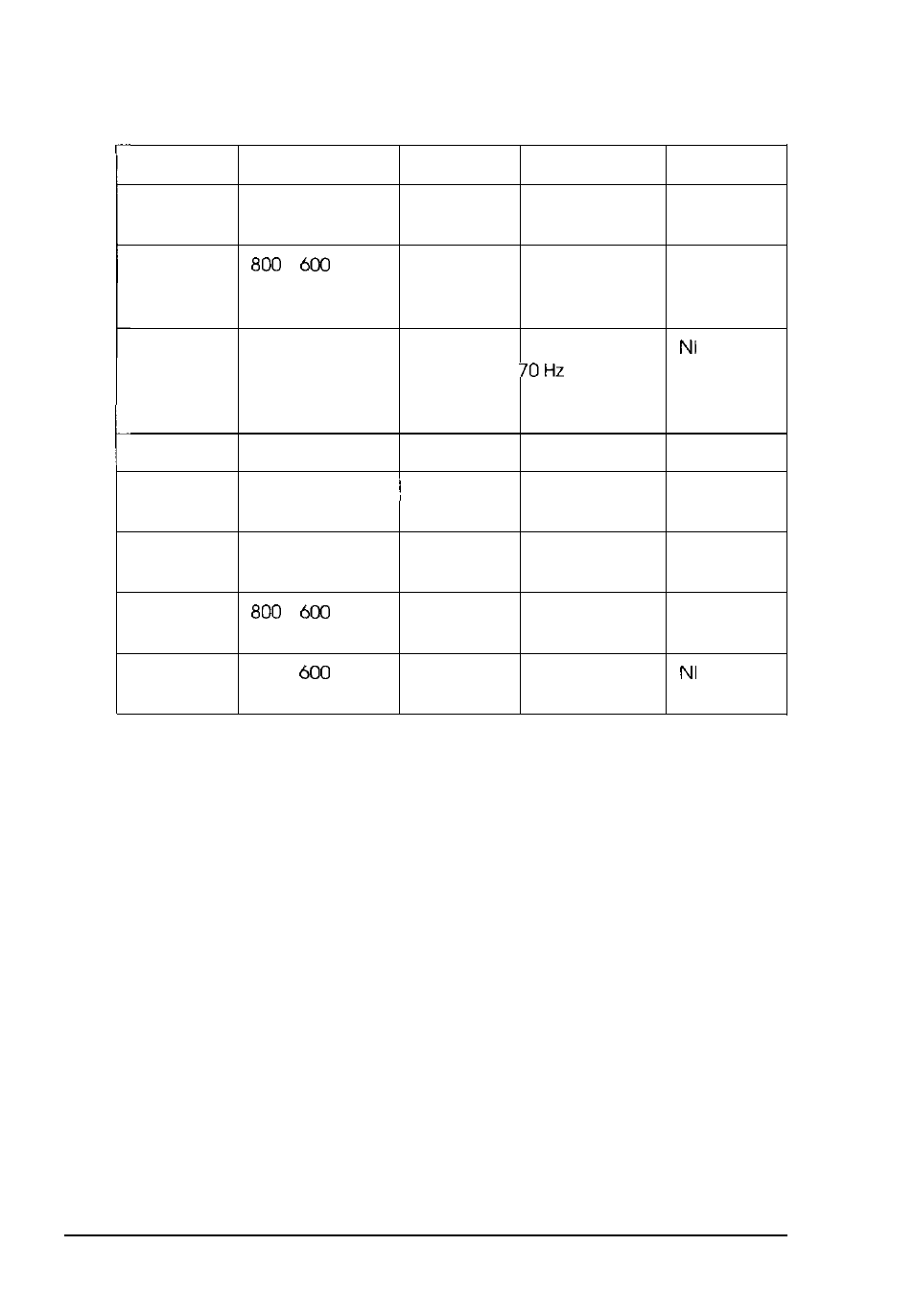 Wingine modes, A-10, A-10 specifications | Epson Endeavor WG User Manual | Page 167 / 201