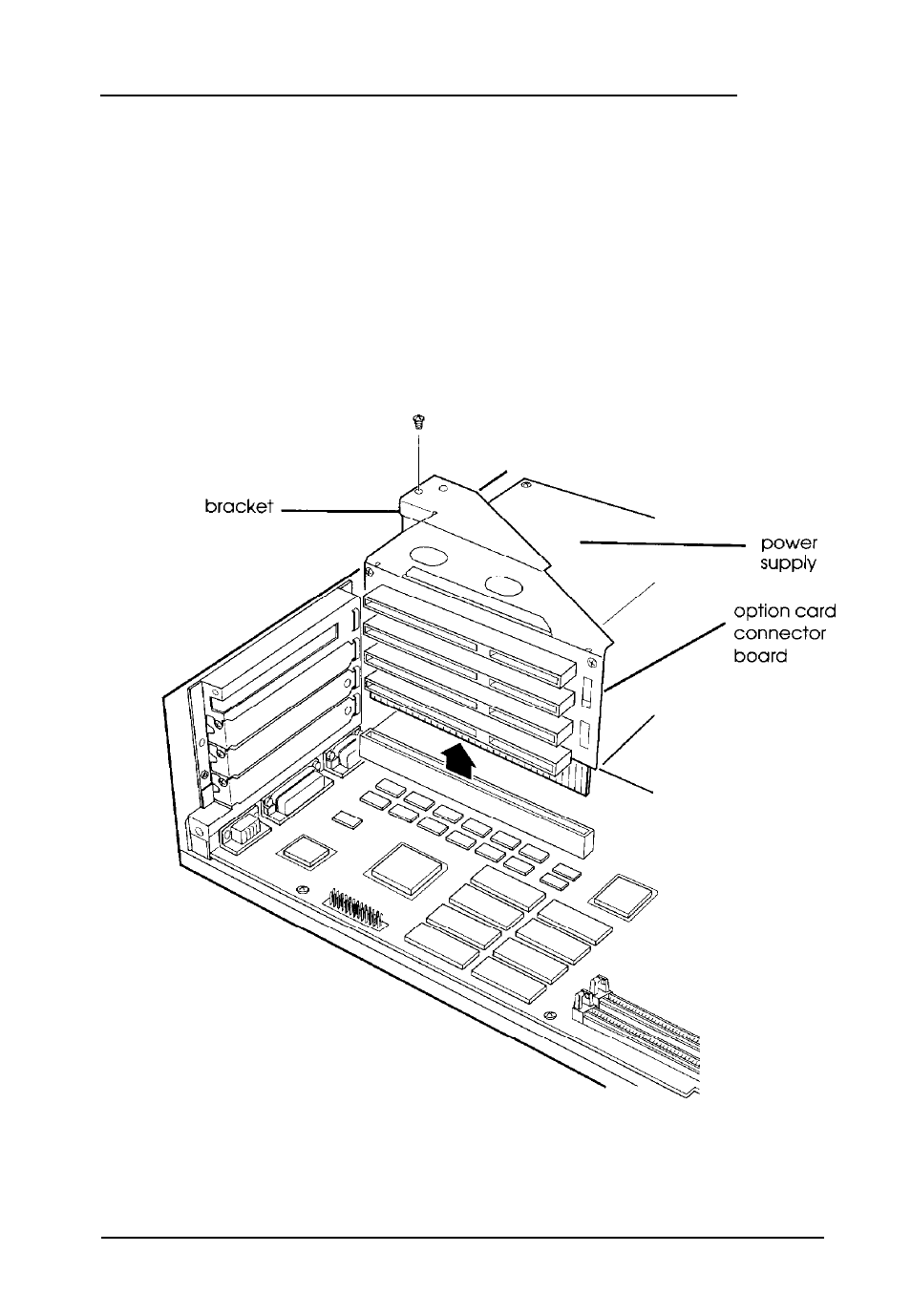 Removing the option card connector board | Epson Endeavor WG User Manual | Page 71 / 201