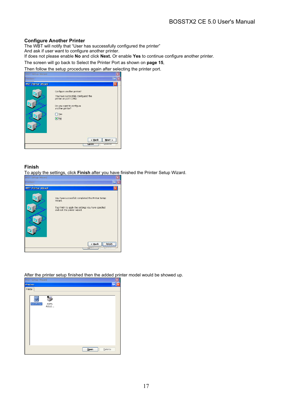 Epson Windows-Based Terminal BOSSTX2 CE 5.0 User Manual | Page 22 / 88