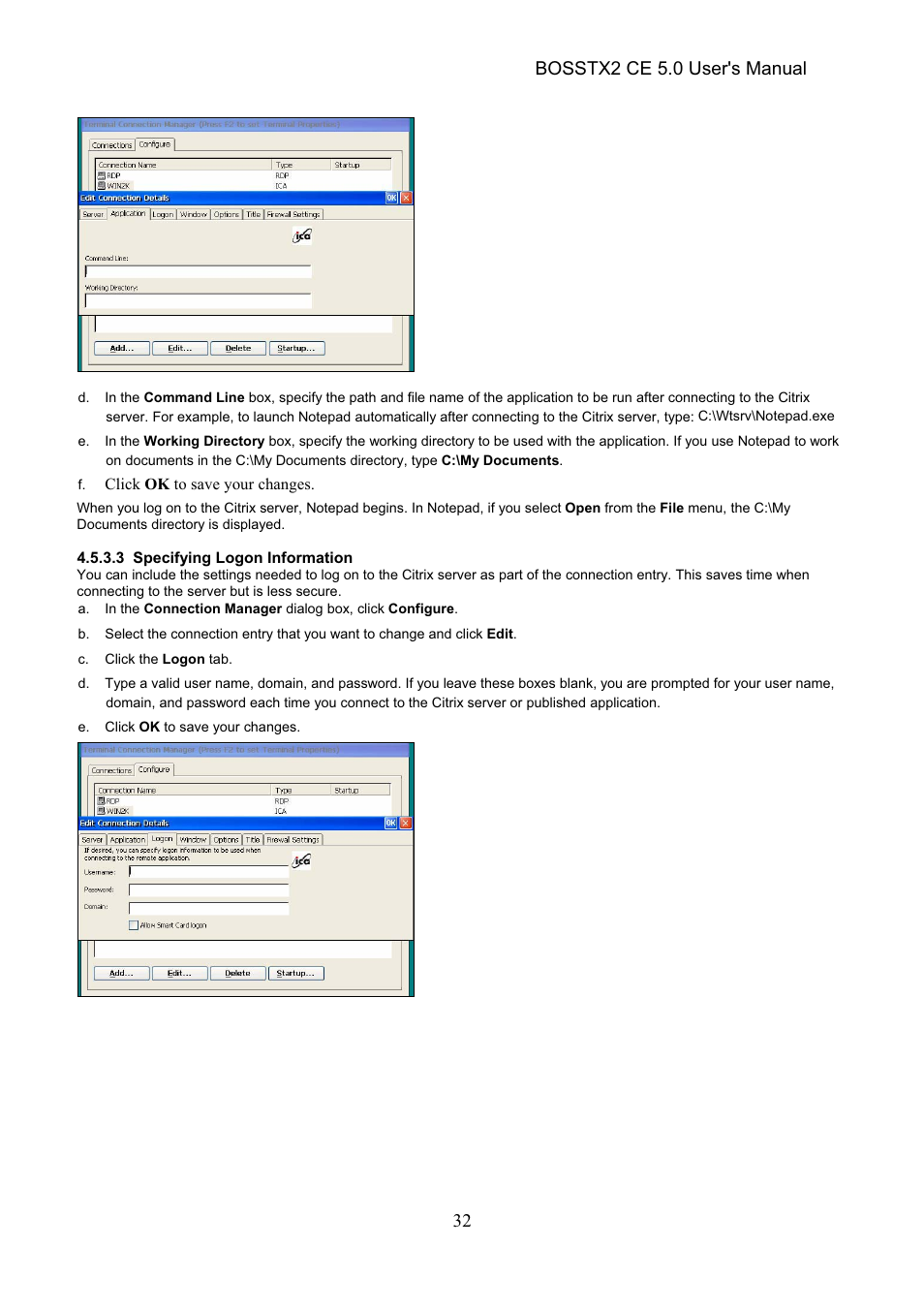 Bosstx2 ce 5.0 user's manual | Epson Windows-Based Terminal BOSSTX2 CE 5.0 User Manual | Page 37 / 88