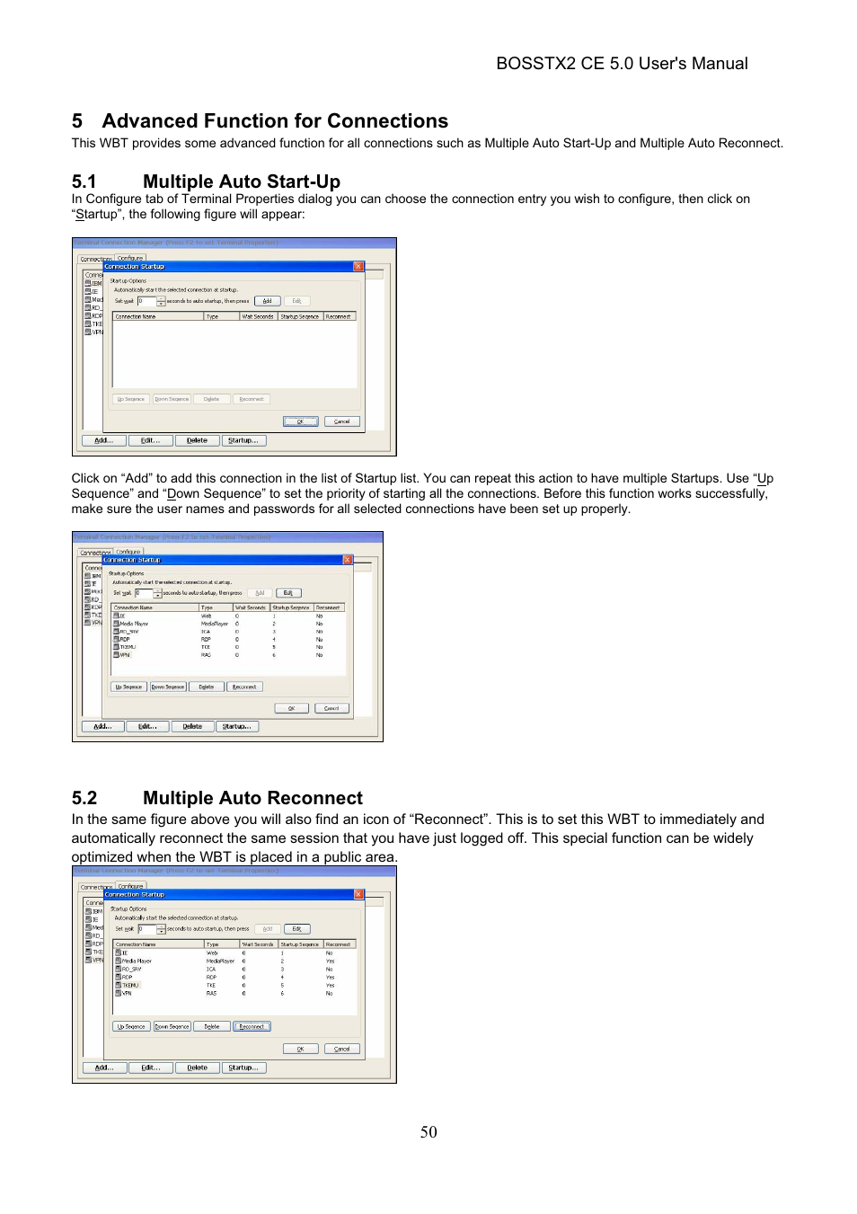 5 advanced function for connections | Epson Windows-Based Terminal BOSSTX2 CE 5.0 User Manual | Page 55 / 88