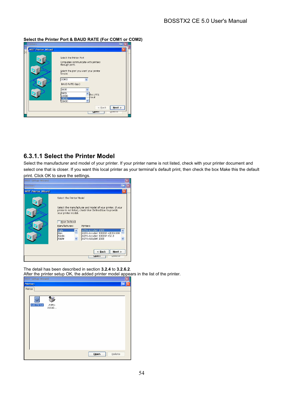 1 select the printer model | Epson Windows-Based Terminal BOSSTX2 CE 5.0 User Manual | Page 59 / 88