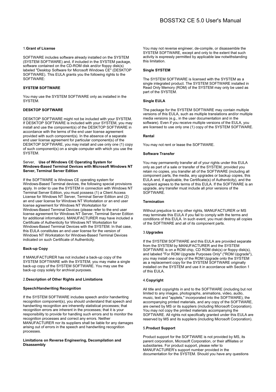 Bosstx2 ce 5.0 user's manual | Epson Windows-Based Terminal BOSSTX2 CE 5.0 User Manual | Page 8 / 88