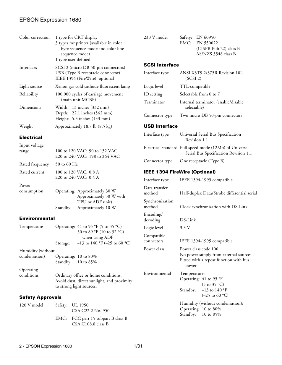 Epson Expression 1680 User Manual | Page 2 / 8
