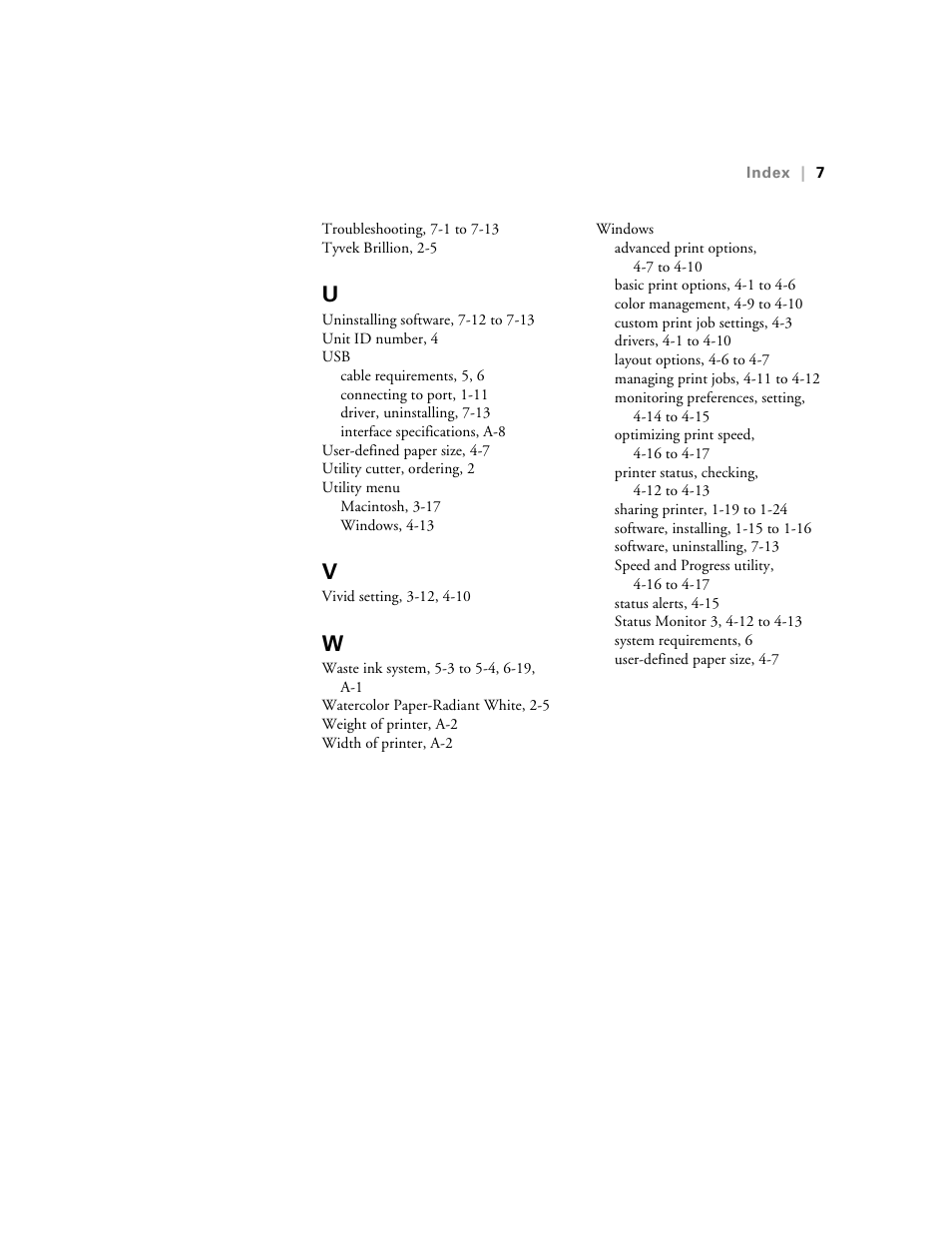 Epson StylusPro10000 User Manual | Page 165 / 168