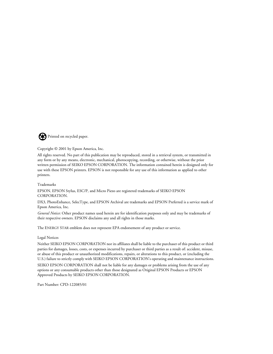 Epson StylusPro10000 User Manual | Page 3 / 168
