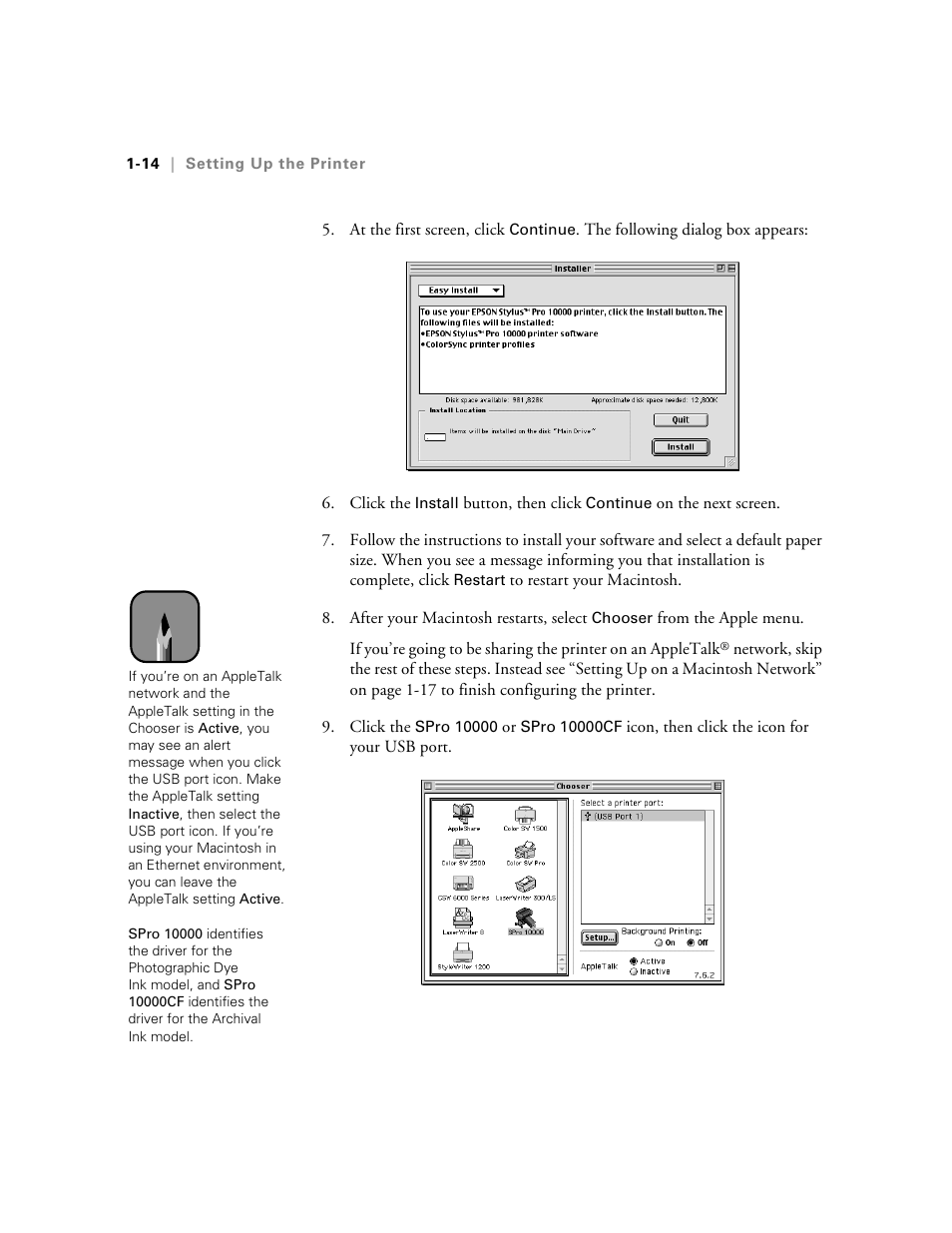 Epson StylusPro10000 User Manual | Page 32 / 168
