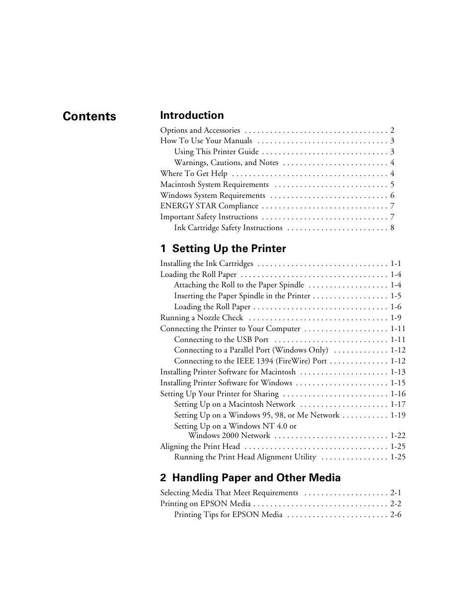 Epson StylusPro10000 User Manual | Page 5 / 168