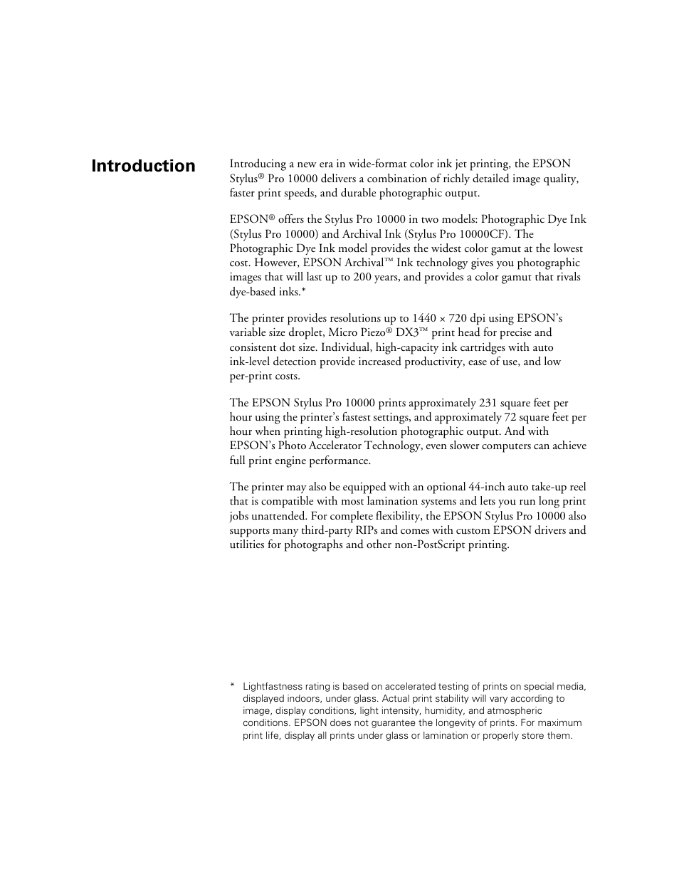 Epson StylusPro10000 User Manual | Page 9 / 168