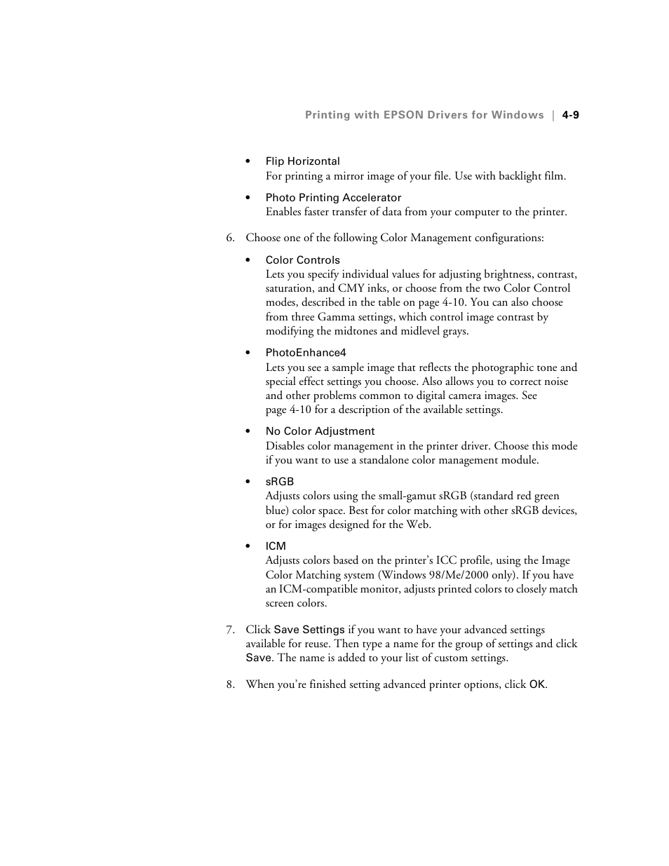 Epson StylusPro10000 User Manual | Page 95 / 168