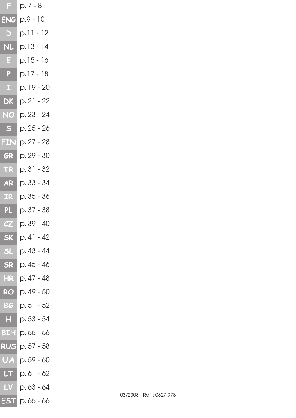 Moulinex FP 655 User Manual | Page 70 / 70