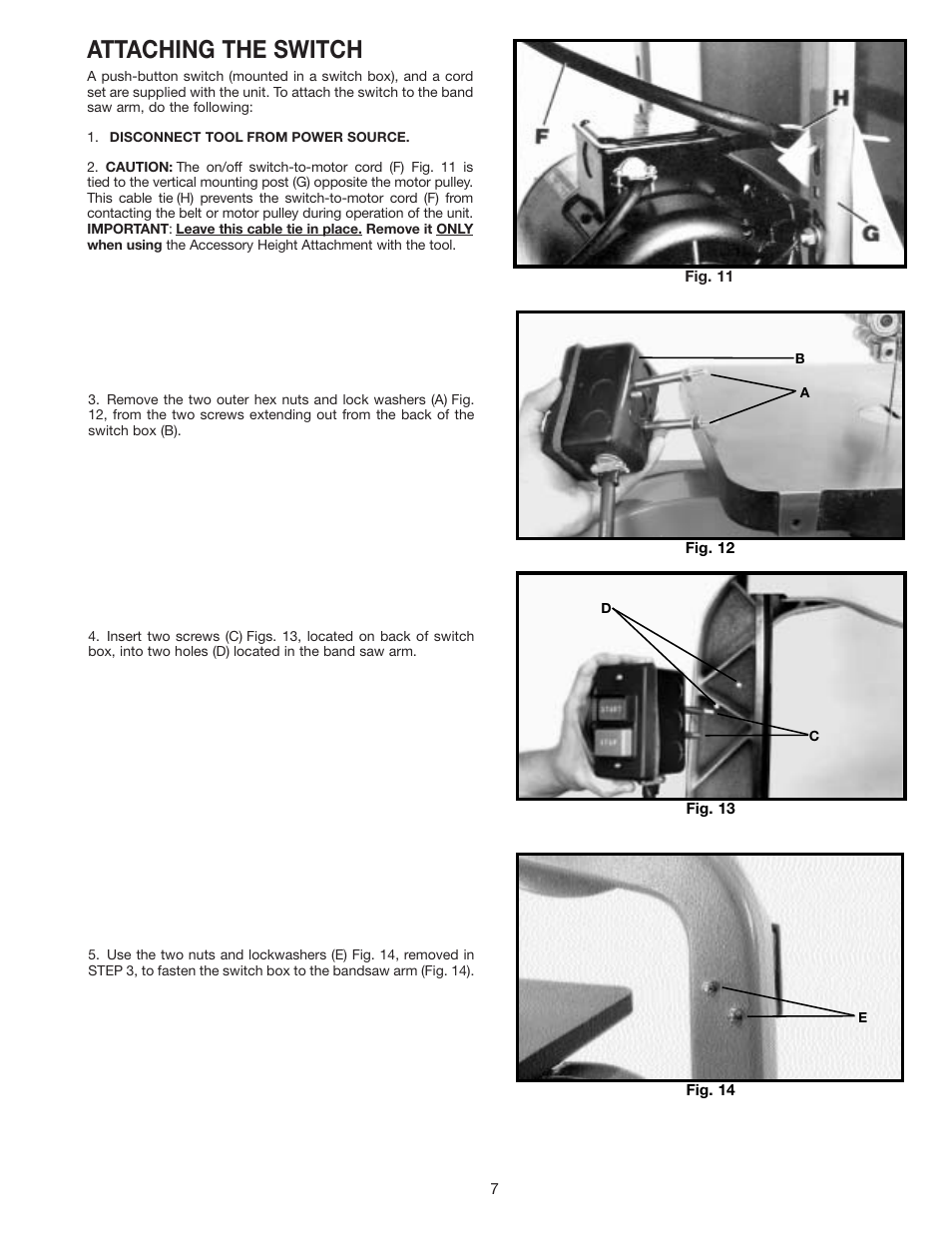 Attaching the switch | Epson 28-293 User Manual | Page 7 / 16