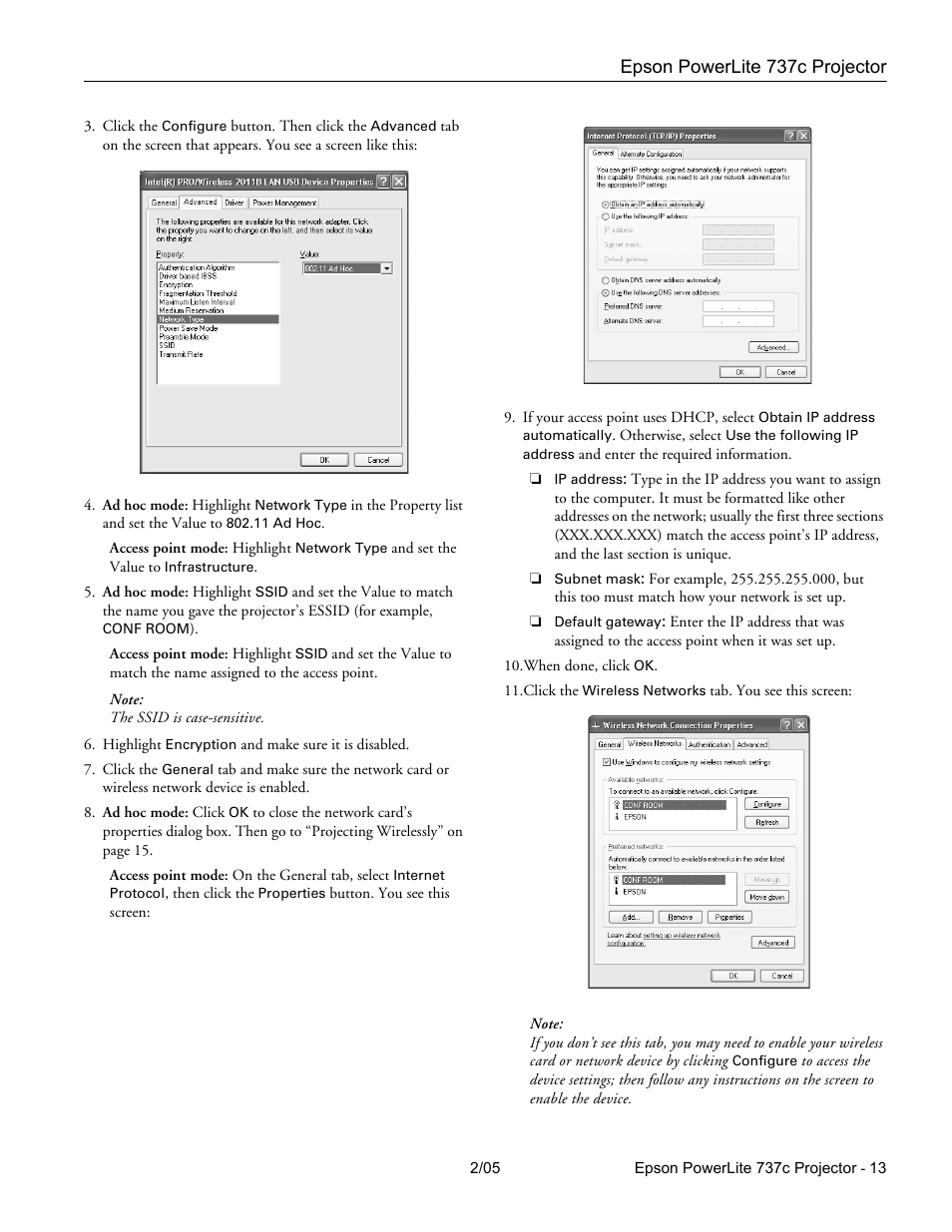 Epson 737C User Manual | Page 13 / 23