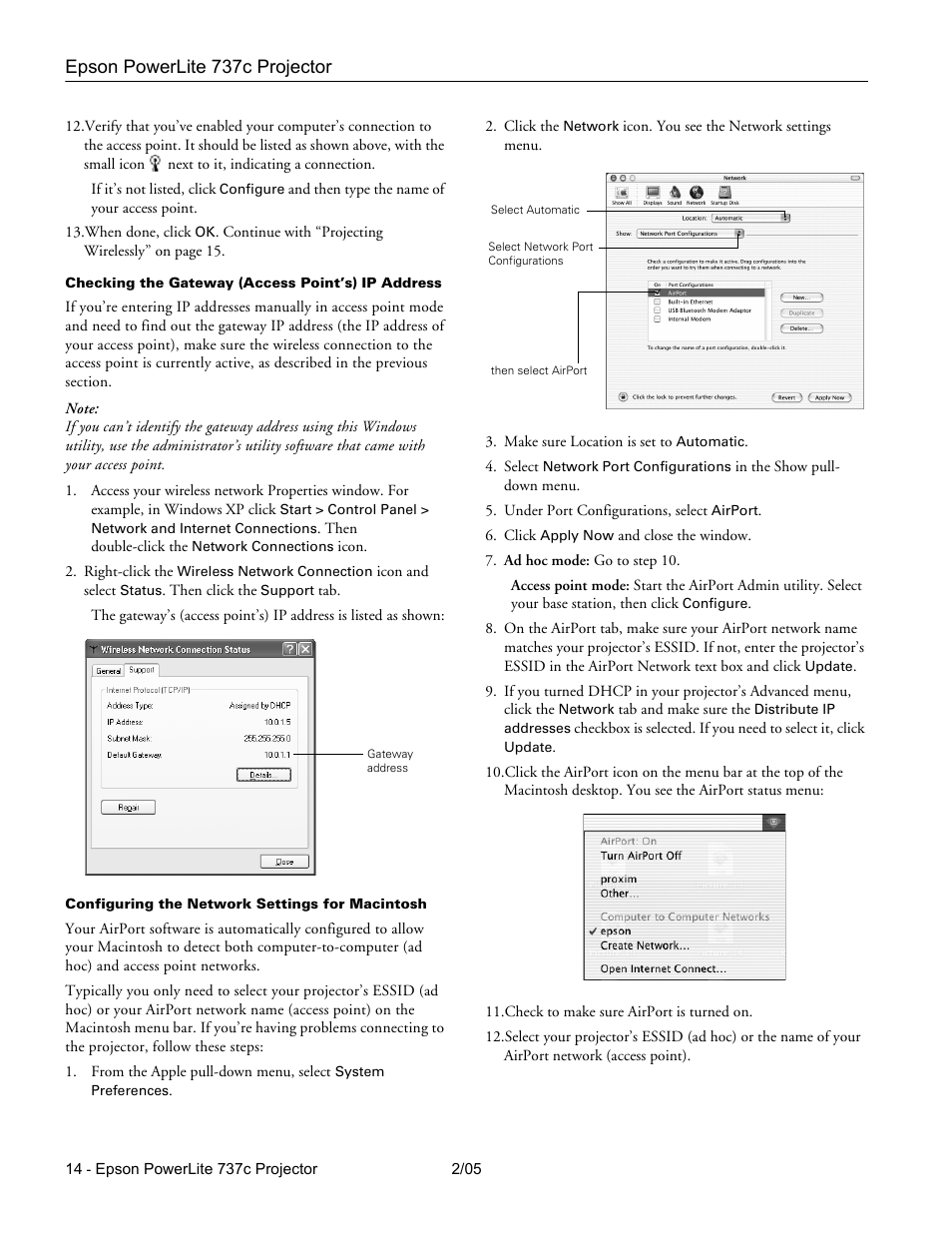 Epson 737C User Manual | Page 14 / 23