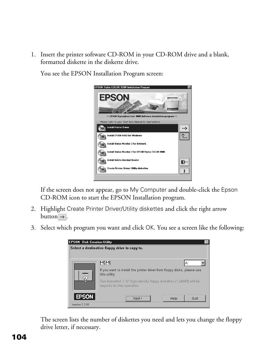 Epson 900N User Manual | Page 111 / 125
