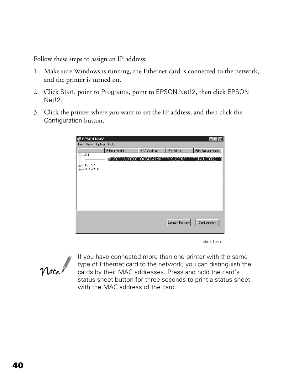 Epson 900N User Manual | Page 47 / 125
