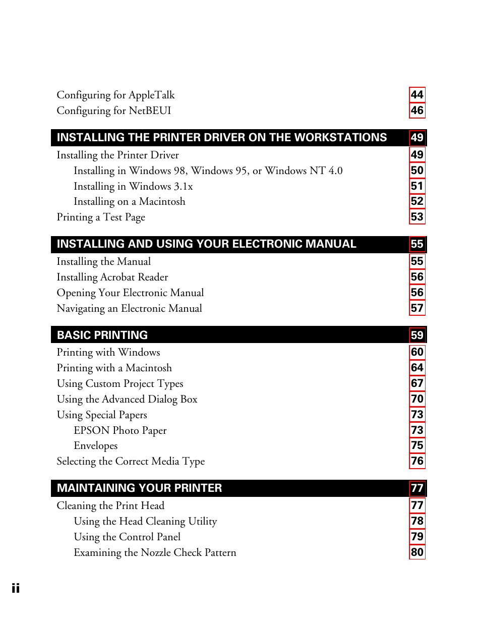 Epson 900N User Manual | Page 5 / 125