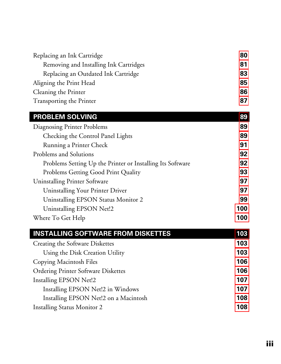 Epson 900N User Manual | Page 6 / 125