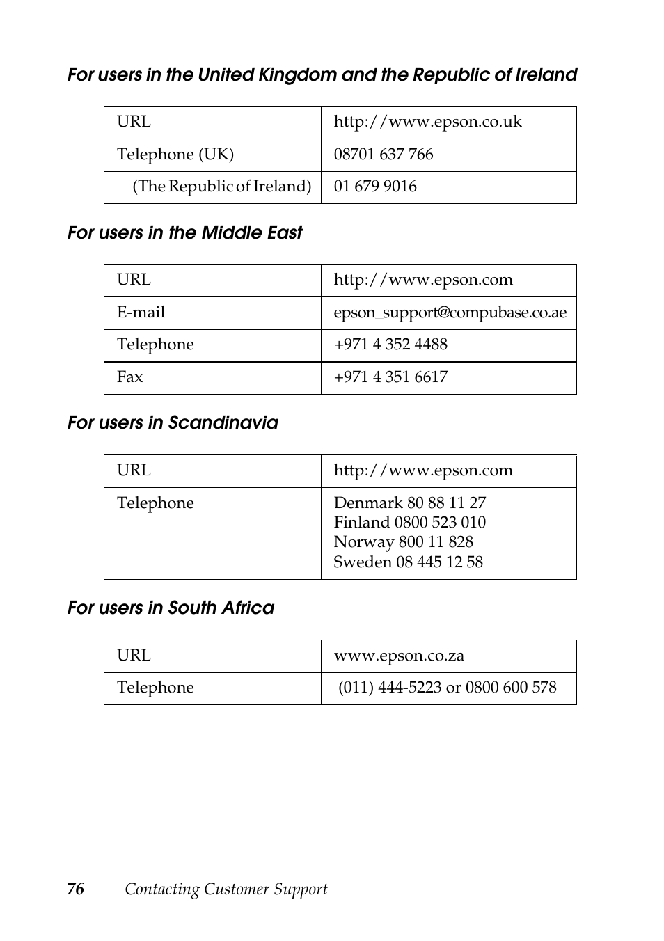 Epson RX600 User Manual | Page 76 / 89