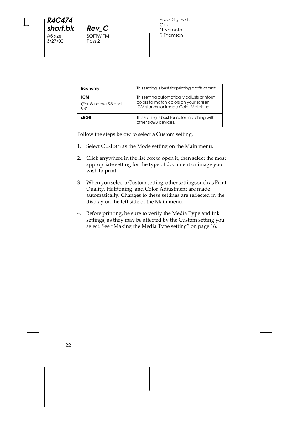 R4c474 short.bk rev_c | Epson XXX-00 User Manual | Page 28 / 78