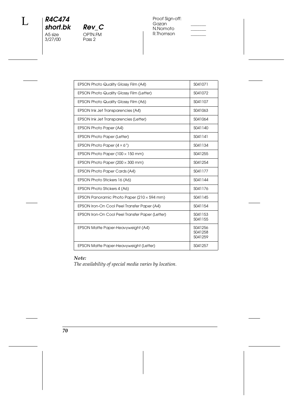 R4c474 short.bk rev_c | Epson XXX-00 User Manual | Page 76 / 78