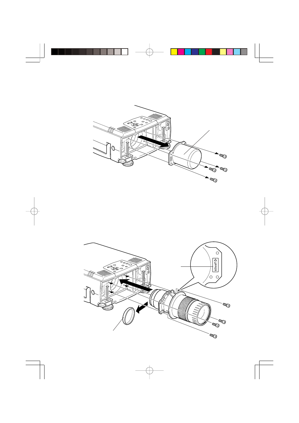 2 mounting the zoom lens | Epson Long-Focal Length zoom lens ELPLL02 User Manual | Page 10 / 31