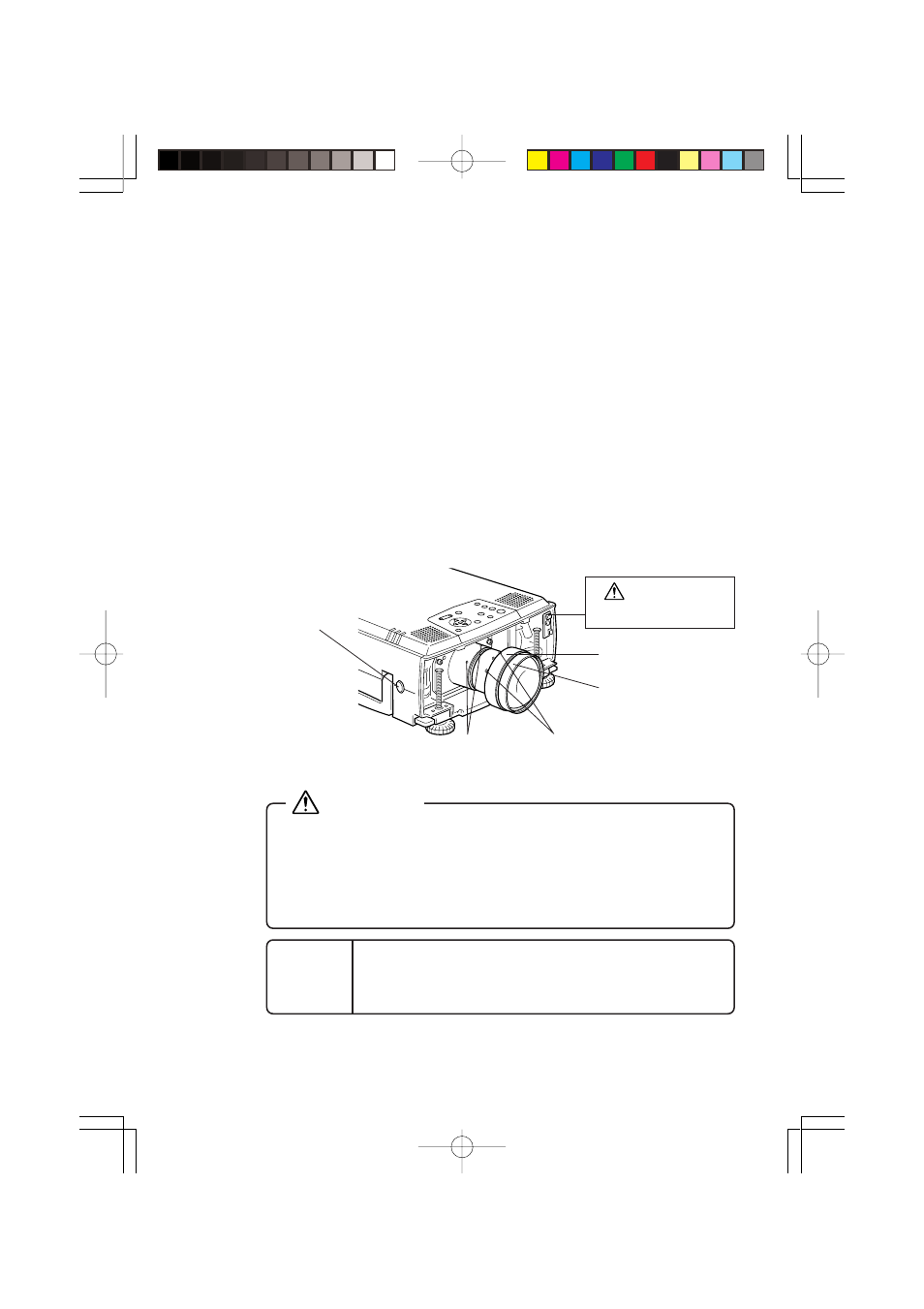Warning | Epson Long-Focal Length zoom lens ELPLL02 User Manual | Page 17 / 31