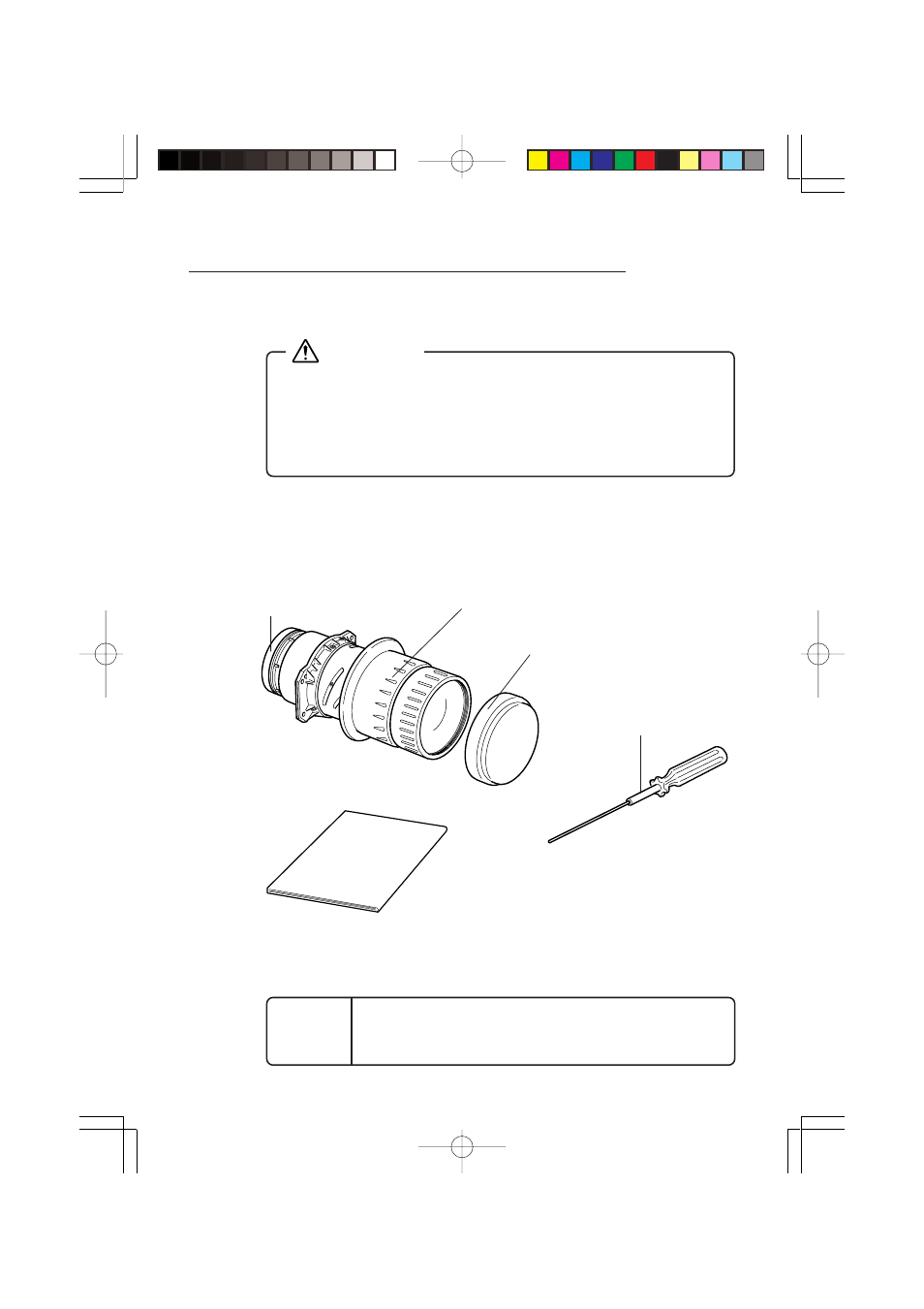 Before mounting the standard lens, Warning, 1 safety precautions | 2 check product contents | Epson Long-Focal Length zoom lens ELPLL02 User Manual | Page 21 / 31