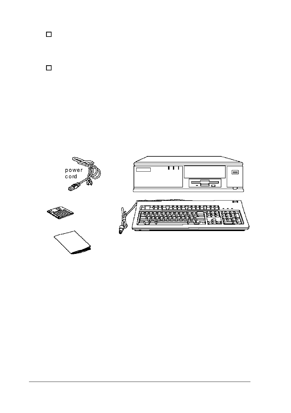 Unpacking your computer | Epson EL 486UC User Manual | Page 21 / 135