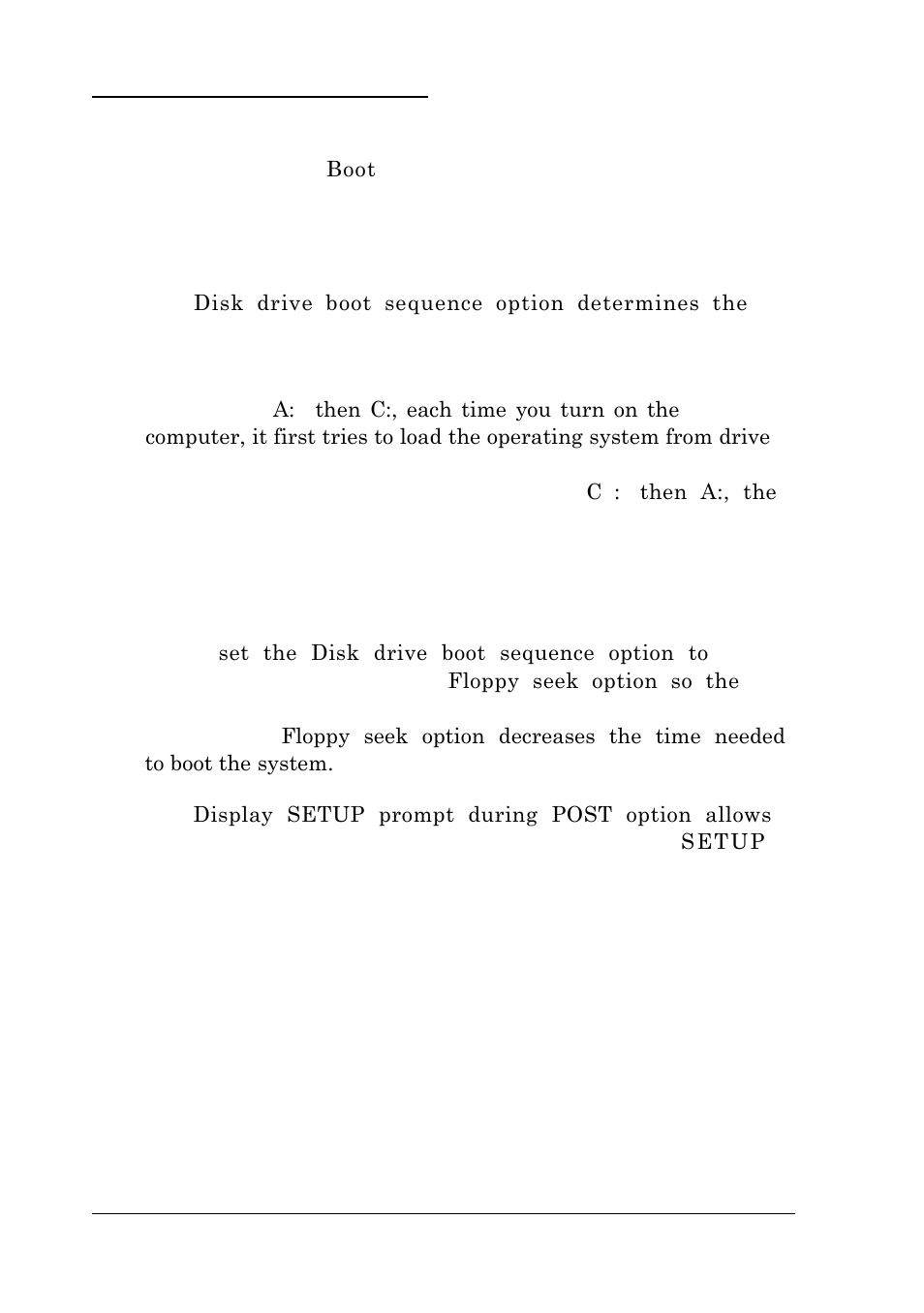 Setting the boot options | Epson EL 486UC User Manual | Page 36 / 135