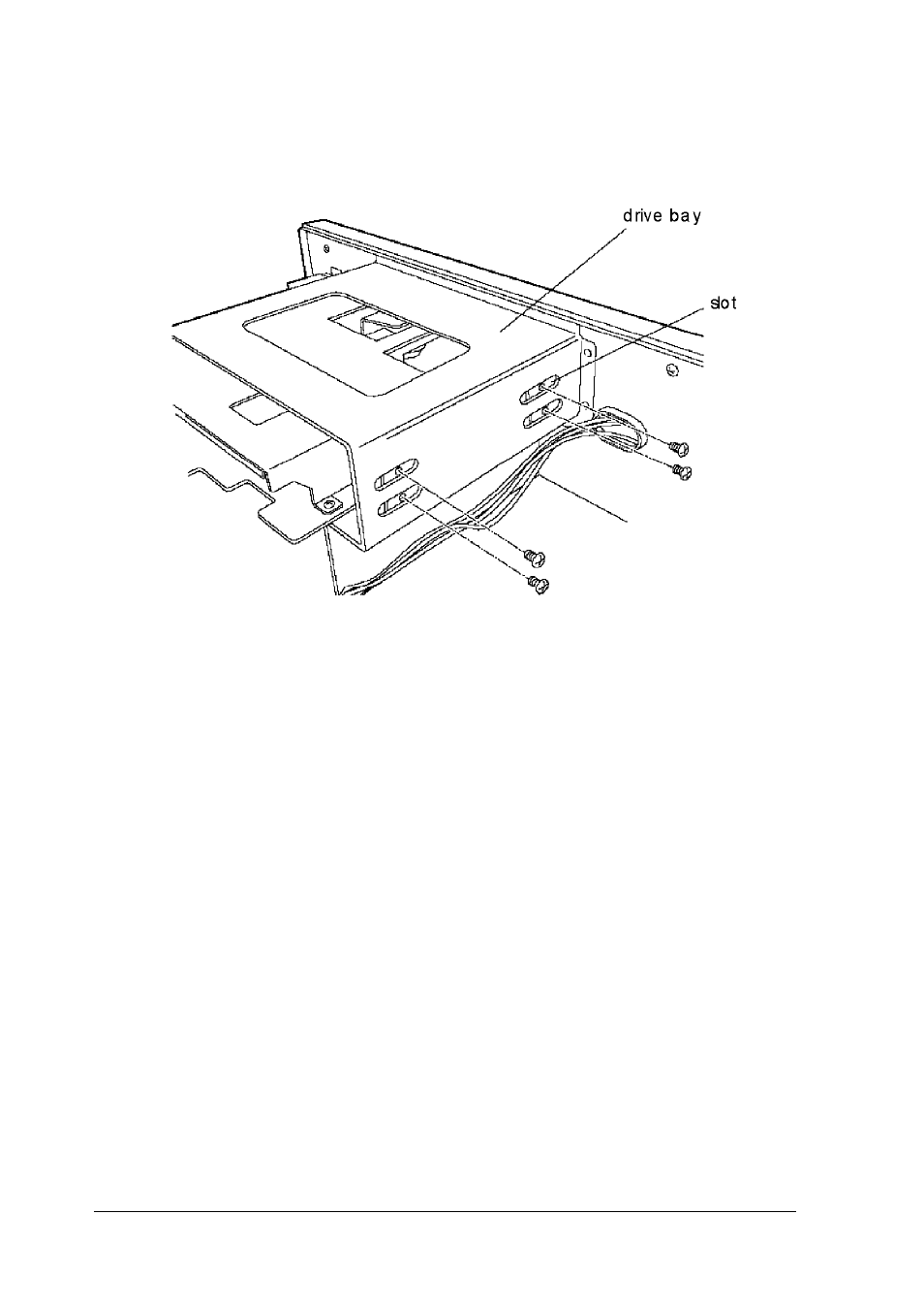 Connecting the drive and power cables | Epson EL 486UC User Manual | Page 94 / 135