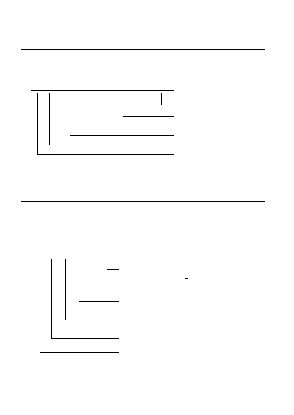 1 program data, melody rom data and scale rom data, 2 segment data, Data line | End mark | Epson S1C62 Family User Manual | Page 216 / 219