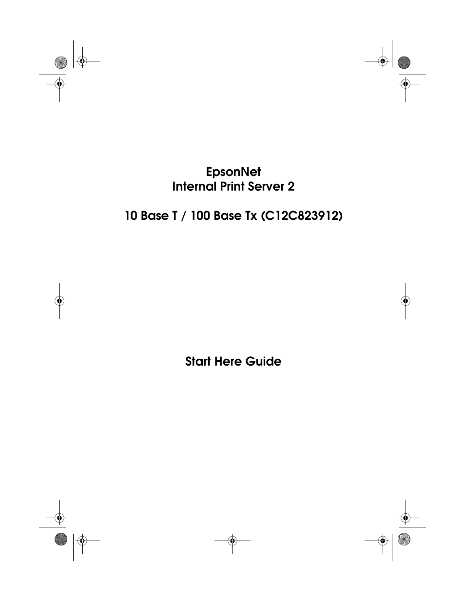 Epson 10 BASE T User Manual | 20 pages