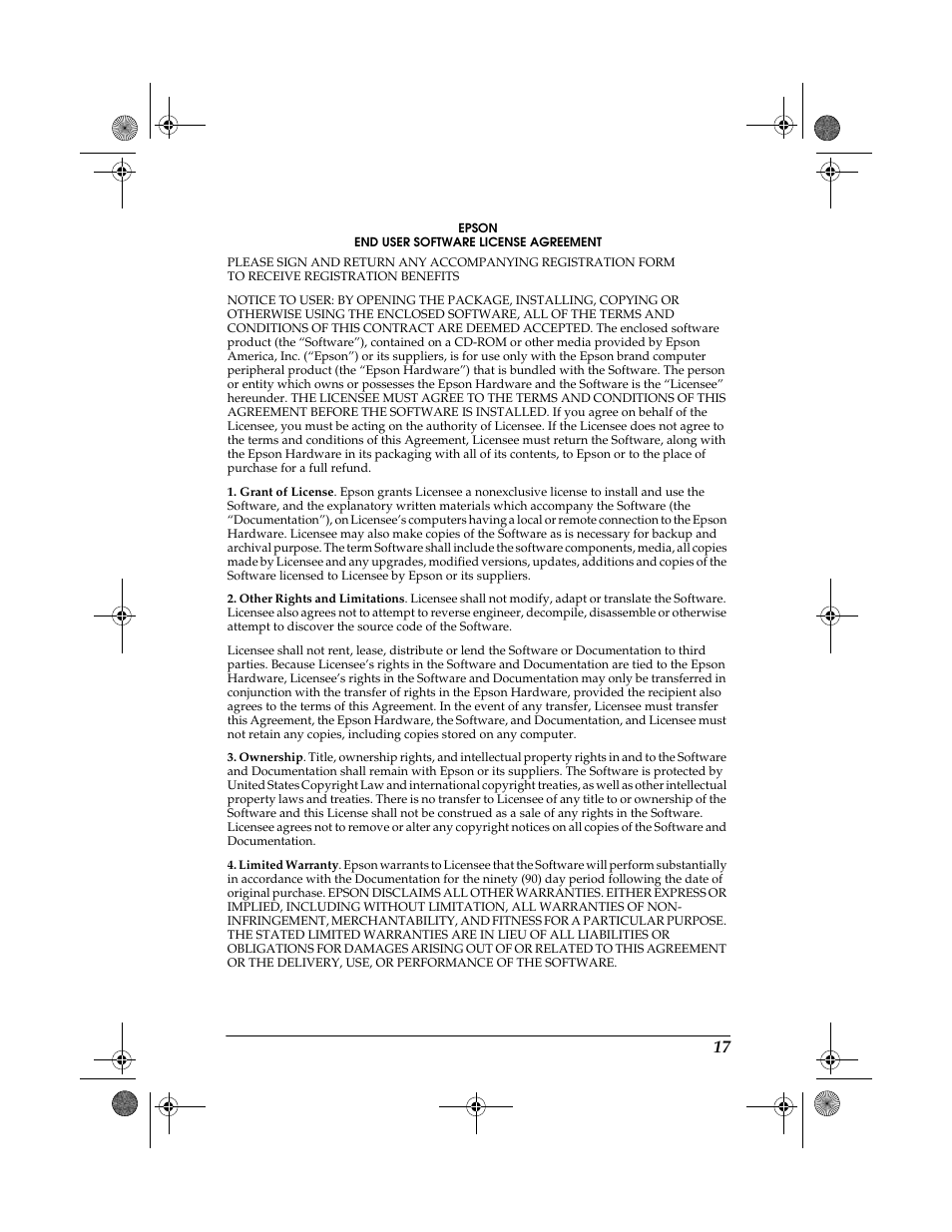 Epson 10 BASE T User Manual | Page 17 / 20