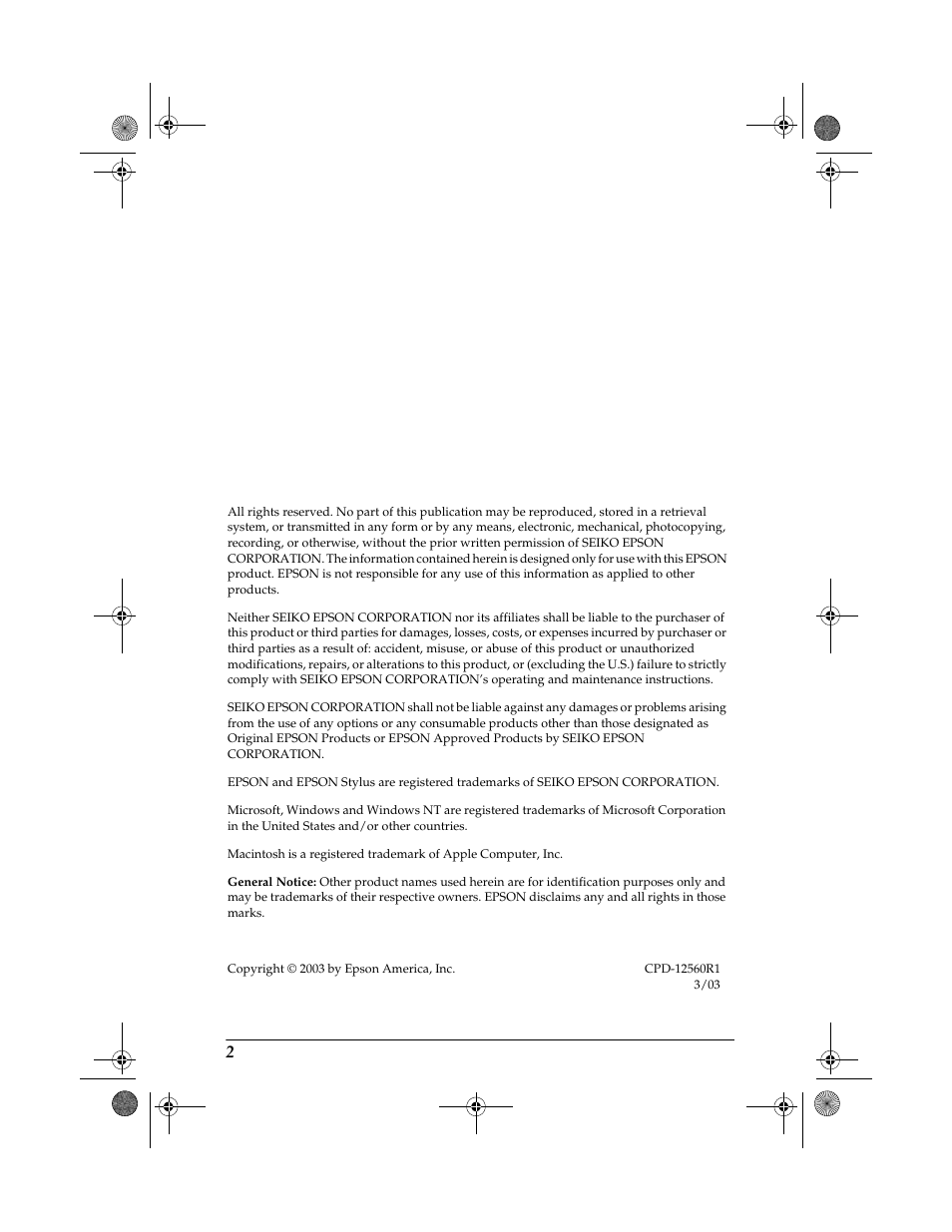 Epson 10 BASE T User Manual | Page 2 / 20