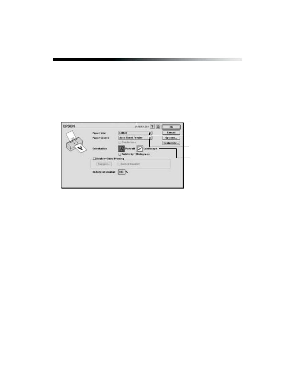 Basic printing with macintosh os8.6 to9.x, Basic printing with macintosh os 8.6 to 9.x | Epson R800 User Manual | Page 29 / 116