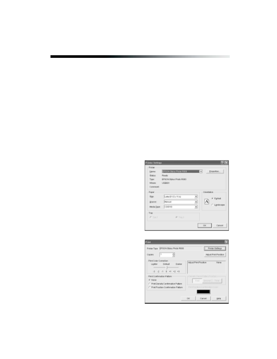Printing your design, Windows | Epson R800 User Manual | Page 67 / 116