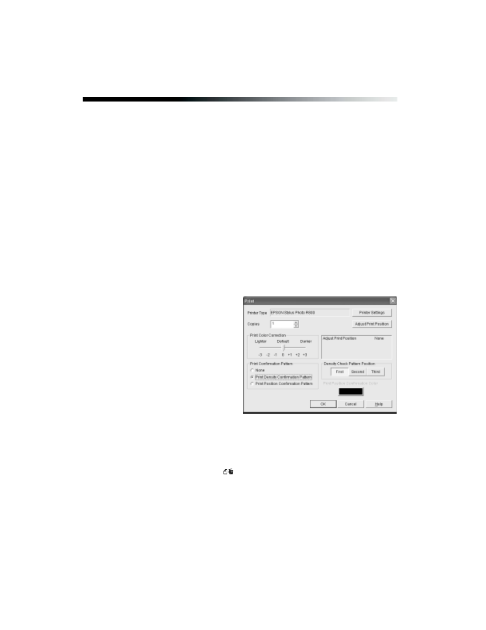 Adjusting the print density, Windows | Epson R800 User Manual | Page 74 / 116