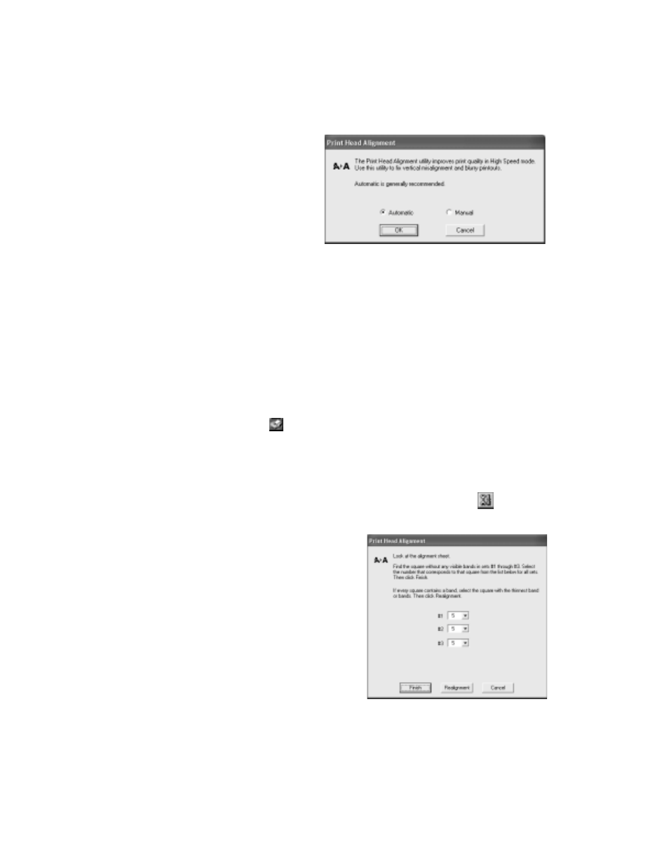 Manually aligning the print head | Epson R800 User Manual | Page 86 / 116